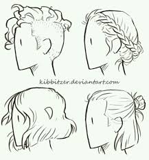 Hairstyles For Short Hair Drawing Drawing Hairstyles Hairstylesforshorthair Short Art Reference Drawings How To Draw Hair