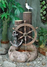 Outdoor Garden Fountains Outdoor Fountain Nautical Outdoor Decor Garden Water Fountains