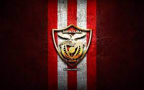 Viimeisimmät twiitit käyttäjältä cd.santaclara (@cd_santaclara). Download Wallpapers Santa Clara Fc Golden Logo Primeira Liga Red Metal Background Football Cd Santa Clara Portuguese Football Club Santa Clara Logo Soccer Portugal For Desktop With Resolution 2880x1800 High Quality Hd