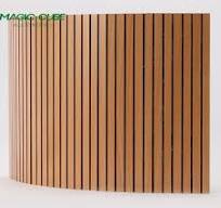 100% Polyester Fiber Curved Design Acoustic Panel 9mm