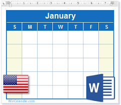 The full year calendar template is designed in an easy to edit horizontal layout template and can be used as a yearly planner. 2021 Calendar With Us Holidays Ms Word Download