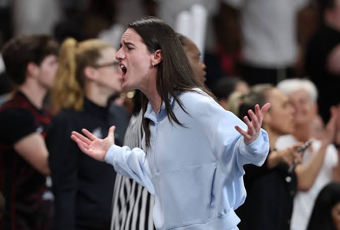Caitlin Clark photos of injured star "coaching" from Fever sidelines