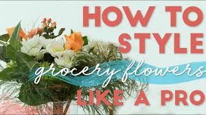 It's true that flowers purchased directly from a florist are usually of a higher quality than those available at the grocery store: How To Style Grocery Store Flowers Like A Pro Valentine S Day Ready Youtube