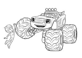 Blaze And The Monster Machines Coloring Pages Monster Truck Coloring Pages Truck Coloring Pages Nick Jr Coloring Pages