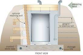 A root cellar (american english) or earth cellar (british english) is a structure, usually underground or partially underground, used for storage of vegetables, fruits, nuts, or other foods. Root Cellar Plans Diy Mother Earth News