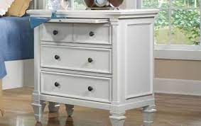 Ashby Patina White Four Drawer Nightstand Furniture Drawer Nightstand Bedroom Furniture