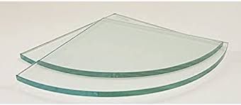 Bathroom glass shelves displayed below can be made to fit neatly into a corner to save space, and a few of the models also have small rails to help hold things in place or be perfectly flat. Amazon Com Spancraft 12 Quarter Round Clear Tempered Glass Shower Shelf Glass Only Home Kitchen