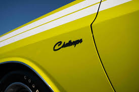 Image result for Bright Yellow 1971 Challenger