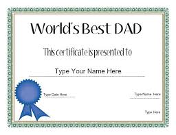 Don't feel bad if this date is news to you; Fresh Best Dad Certificate Template In 2021 Birthday Card Printable Fathers Day Cards Dad Day