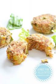 Crumbed Tuna And Vegetable Patties One Handed Cooks Rezepte Furs Baby Lebensmittel Essen Vegitarische Frikadellen