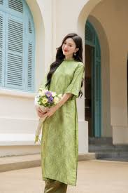 Áo dài tơ tằm Mỹ Lan – Xanh Cốm, Tím Than (chưa gồm quần) – The Kat | Cửa  hàng thời trang cao cấp
