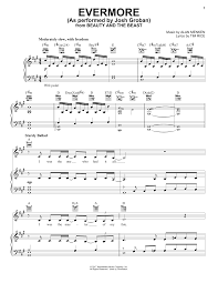 Download All New Songs From The Beauty And The Beast Soundtrack Including Evermore By Josh Groban Sheet Music Sheet Music Notes Digital Sheet Music