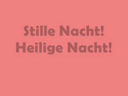 / stille nacht, heilige nacht! Stille Nacht With Lyrics Youtube