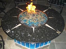 Compass Fire Table Nice The Bottom Is Blue Glass With Lights Inside Glass Fire Pit Fire Table Garden Plants Design