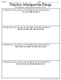 The interquartile range (iqr) is the difference between the third quartile and the first quartile in a given data set. Interquartile Range Notes Teaching Middle School Maths Guided Notes Core Standards