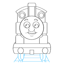 How To Draw Thomas The Train Really Easy Drawing Tutorial Train Drawing Drawing Tutorial Easy Easy Drawings