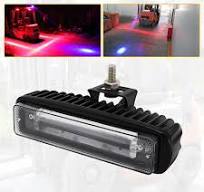 LED Forklift Safety Light Red/ Blue Spot Light, Warehousa1 Piece Safe  Warning Light 30W 6 LEDs Driving Light 12-60V Wide Voltage - AliExpress