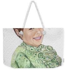 1960s Little Girl Shower Curtain by Janet Rueda