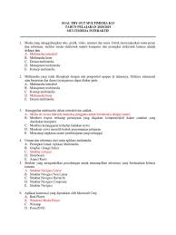 Soal un teori kejuruan smk semua jurusan 2018 2019 4. 15 Soal Teori Kejuruan Multimedia Dan Kunci Jawaban Ideas In 2021 Sigma Blog Edu