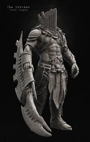 The Butcher Hitu Hitansu Concept Art Characters 3d Art Sculpture Creature Art