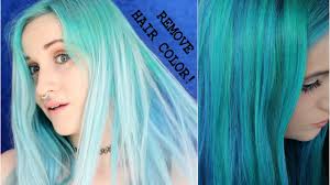 U could also dye your hair blue without bleach but it wont stand out as much as you might want it too, and the dye will fade alot faster. Removing Hair Color Without Bleach Youtube