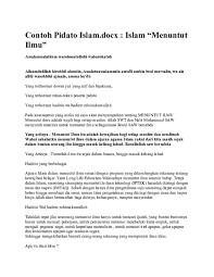 Contoh Pidato Agama Islam