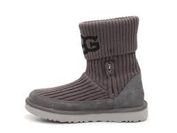 Knit flat with no extra needles, or complicated knitting stitches. Ugg Knit Logo Bootie Dsw