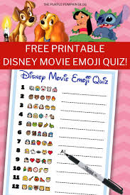If you have the students fill out a short kind with their answers, then you merely print the answer out. Printable Disney Movie Quiz Quiz Questions And Answers