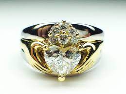 Claddagh Engagement Rings From Mdc Diamonds Nyc Claddagh Ring Wedding Heart Diamond Engagement Ring Celtic Wedding Rings