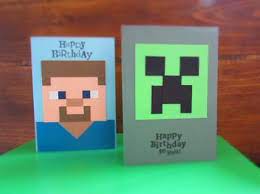 I opened the birthday candles the day i decorated the i was not planning to write a recipe about this minecraft cake. 20 Minecraft Birthday Card Design Templates Candacefaber