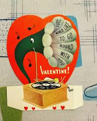 Your Choice of a Vintage Valentine's Day Card Kitsch Ephemera Valentine  Anthropomorphic Wife Sister Phonograph Seal Monkey Norcross Kittens