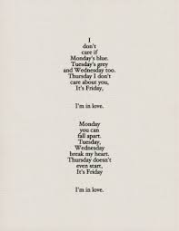 It's friday i'm in love. Friday Im In Love Lyrics Lyricswalls