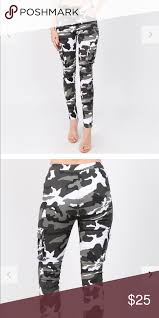 Black And White Cargo Pants Womens City Camo Womens Joggers Stretch Waist Cargo Pants Joggers Womens Cargo Pants Pants