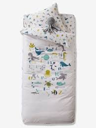 Über den autor von schlafsack oder decke? Vertbaudet Kinder Schlafsack Set Meerestiere Ohne Innendecke In Wollweiss Tiere
