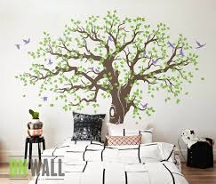 Large Family Tree Wall Decal Nursery Tree Wall Decals Tree Mural Vinyl Wall Decal Wall Sticker Mm033 Paroi D Arbre Stickers Muraux Arbre Et Arbre Genealogique