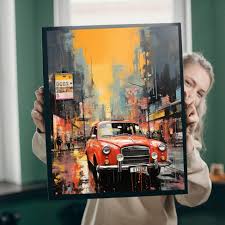 Tablou Canvas - London Taxi – The Print Studio