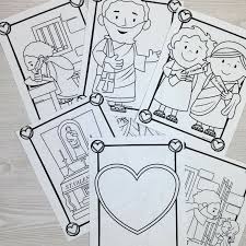 He sent her a note that said, from your valentine.. Saint Valentine Coloring Pages For Catholic Kids The Kennedy Adventures