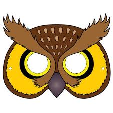 Owl Mask Printable Printable Halloween Masks Owl Mask Printable Animal Masks