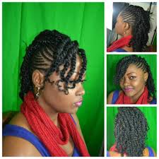 The hair is natural and beautiful with a gorgeous twisted look at the front. Cute Natural Hair Twist Updo Natural Hair Twists Hair Styles Natural Hair Styles