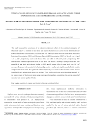 Pdf Combination Of Origanum Vulgare L Essential Oil And Lactic Acid To Inhibit Staphylococcus Aureus In Meat Broth And Meat Model