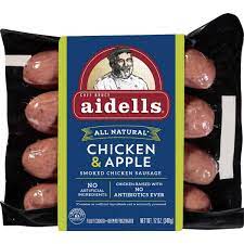 2 chicken breasts, cut into 1 pieces. Aidells Smoked Chicken Sausage Chicken Apple Shop Sausage At H E B