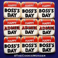 In 2021, you may be recognizing the occasion as virtual. Happy Boss S Day Cookies The Cookiemonger We Can Turn Any Idea Into Awesome Cookies Email Thecookiemonger Outlook Happy Boss S Day Happy Boss Bosses Day
