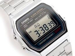 Casio Retro Vintage Silver Digital Watch A158 A158wa A 158wa 1 Casio Watch Casio Casio Classic