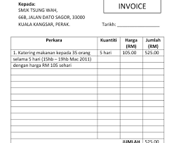 Bagaimana format invoice yang benar dan bagaimana cara membuatnya agar pembeli segera melakukan pembayaran? Contoh Invois Tuntutan Bayaran
