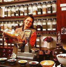 Herbalist Dispensing Herbal Medicine Cool Store Or My Own Still Room Herbshopinterior Herbal Shop Herbal Apothecary Herbalism