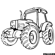 In near original preowned condition slightly dusty nothing missing or broken. Tractor Coloring Page