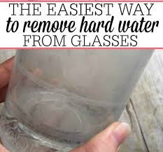 Gently swish the water around until the sides of the cup are wet all the way around, then tip the cup over your sink to pour out any extra water. How To Remove Hard Water Stains From Glasses Frugally Blonde
