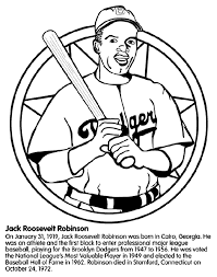 This collection includes mandalas, florals, and more. Jackie Robinson Baseball Player Coloring Page Crayola Com