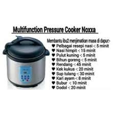 Pressure Cooker Elektrik Multifunction Noxxa Shopee Malaysia