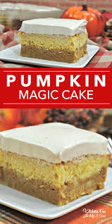 I Love This Layered Pumpkin Magic Cake Recipe It S Moist Yellow Cake Pumpkin Pie And Pumpkin Pie Spice Coo Magic Cake Recipes Pumpkin Magic Cake Cake Recipes